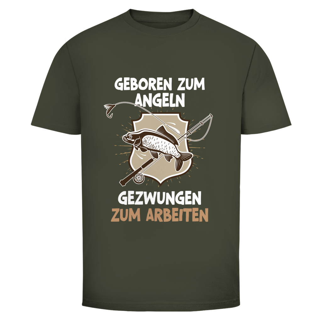 Geboren zum Angeln - T-Shirt