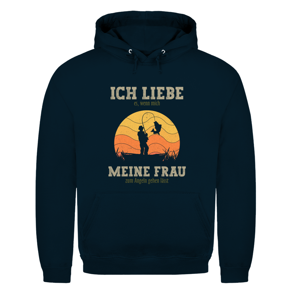 Ich liebe Angeln - Premium Hoodie